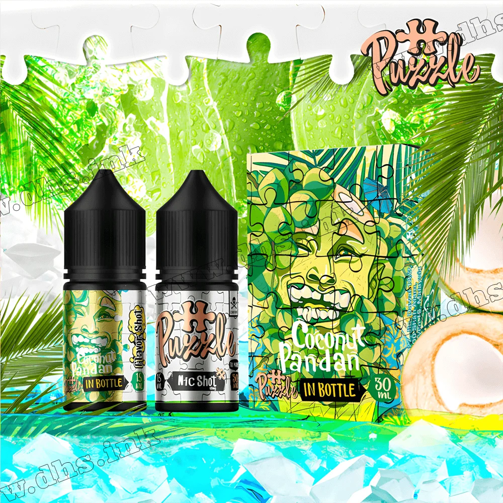 Набор для самозамеса In Bottle Puzzle Salt 30 мл (50 мг) - Coconut Pandan (Кокос, Пандан)